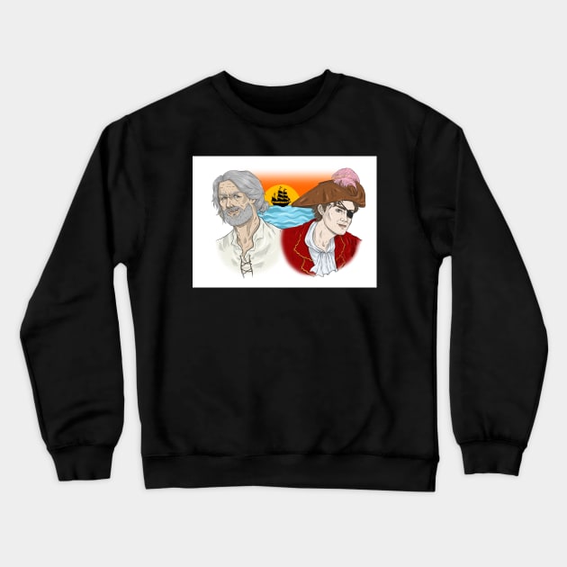 Yo ho, yo ho, a pirates life for me Crewneck Sweatshirt by IntraSomnium